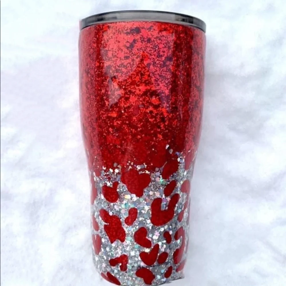 peak a boo Stainless  Steel Custom 20oz Curve Glitter Tumbler - Picture 9 of 15